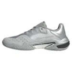 Men`s Barricade 13 SE Tennis Shoes Silver Metallic and Dash Grey - Image 4