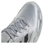Men`s Barricade 13 SE Tennis Shoes Silver Metallic and Dash Grey - Image 8