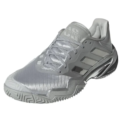 Men`s Barricade 13 SE Tennis Shoes Silver Metallic and Dash Grey