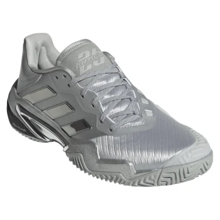 Men`s Barricade 13 SE Tennis Shoes Silver Metallic and Dash Grey
